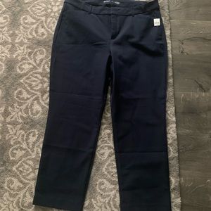 Old Navy- Navy High-Rise Pixie Straight Pants!